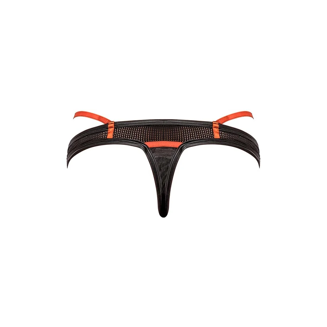 Perizoma sensuale con fasce sportive e inserti in rete per un look atletico - LIN - immagine 1