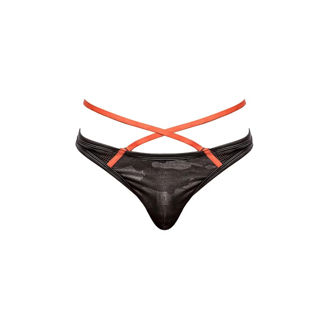 Perizoma sensuale con fasce sportive e inserti in rete per un look atletico - LIN - immagine 2