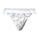 Tanga Male Power con stampa marmorizzata bianca - immagine 6
