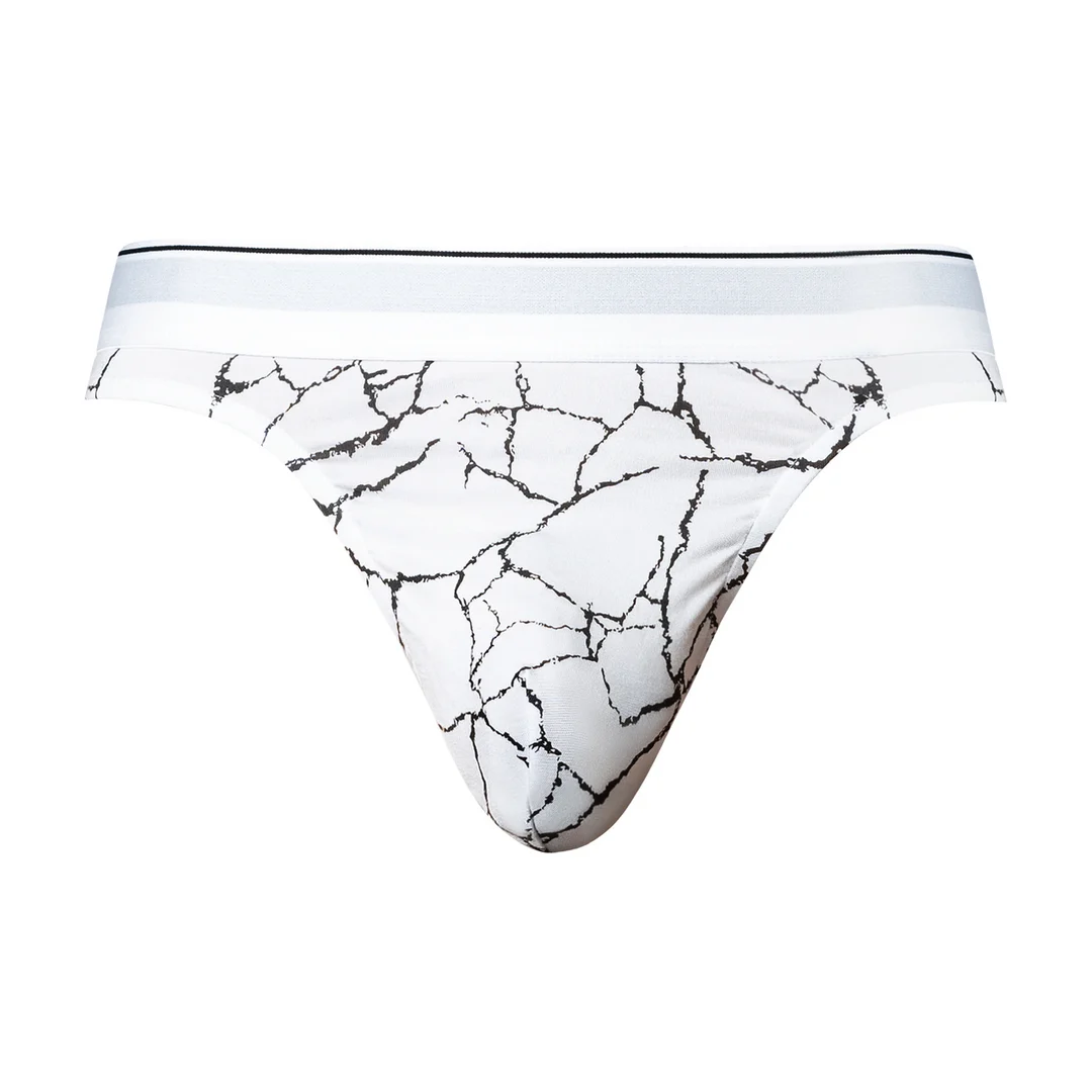 Tanga Male Power con stampa marmorizzata bianca - immagine 6
