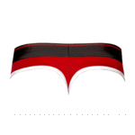 Male Power Panel Thong L/XL nero e rosso - immagine 17