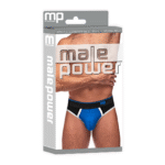 Male Power Panel Thong L/XL nero e rosso - immagine 7