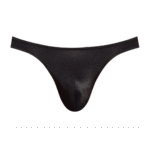 Male Power Satin Spandex perizoma bong nero - immagine 10