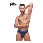 Perizoma da uomo con comodo retro a T ed elastico in vita bicolore | Male Power - immagine 5
