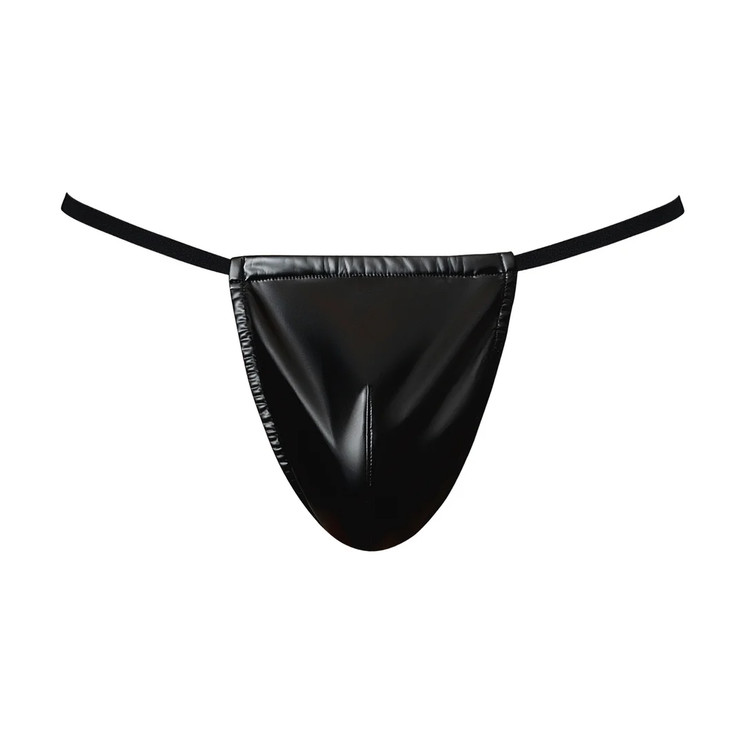 Perizoma G string Male Power nero effetto bagnato - immagine 2