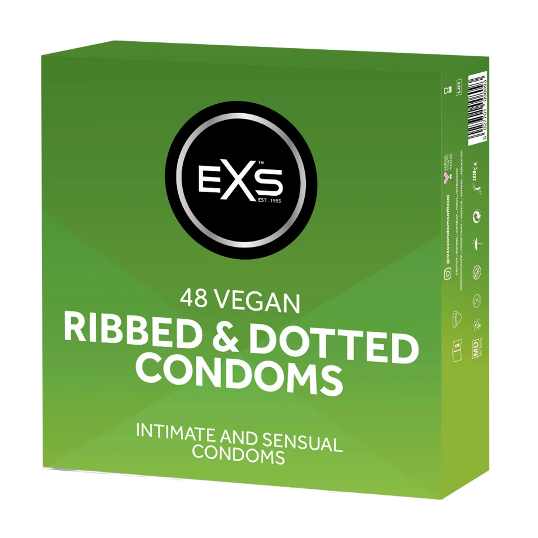 Preservativi EXS Ribbed and Dotted, 48 pezzi - immagine 3