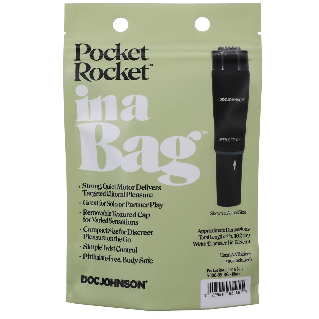 Mini vibratore per stimolazione clitoridea mirata, Doc Johnson Pocket Rocket Doc Johnson - immagine 2