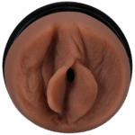 Masturbatore vaginale con texture realistica, color caramello - immagine 5