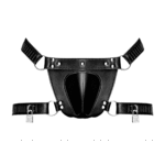 Perizoma BDSM da uomo con lucchetto di castità per un look audace e aderente – Male Power - immagine 2