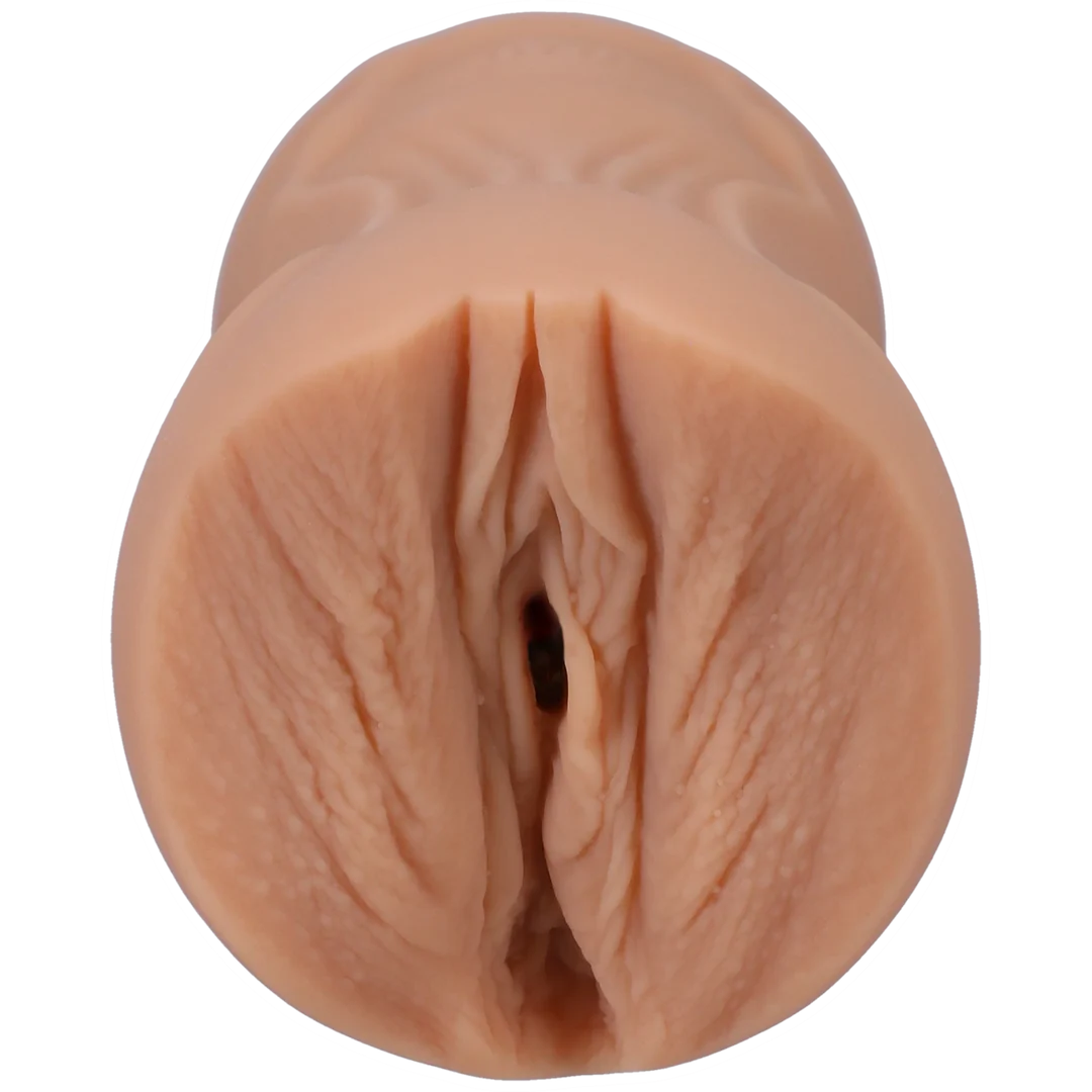 Masturbatore vaginale con interno strutturato – Vaniglia - immagine 3