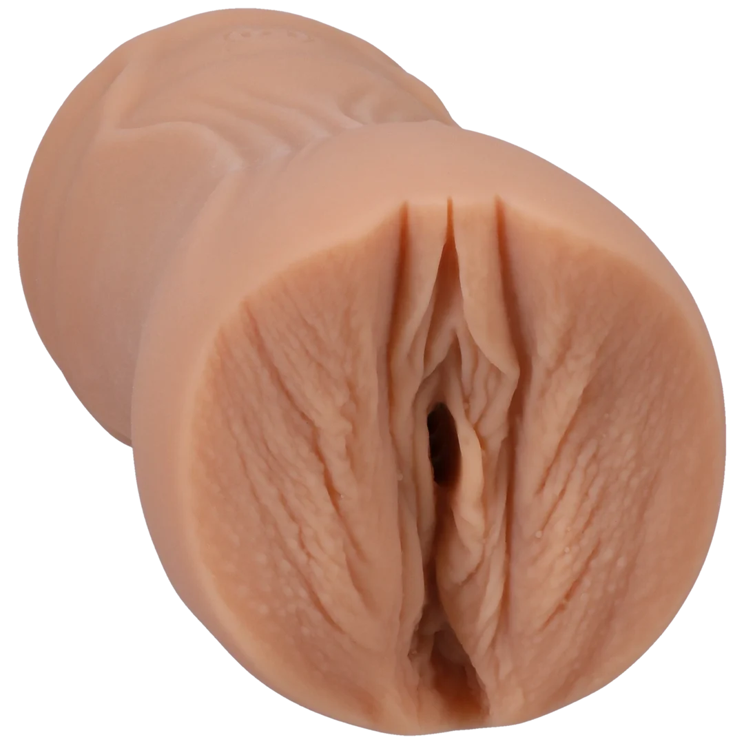 Masturbatore vaginale con interno strutturato – Vaniglia - immagine 4