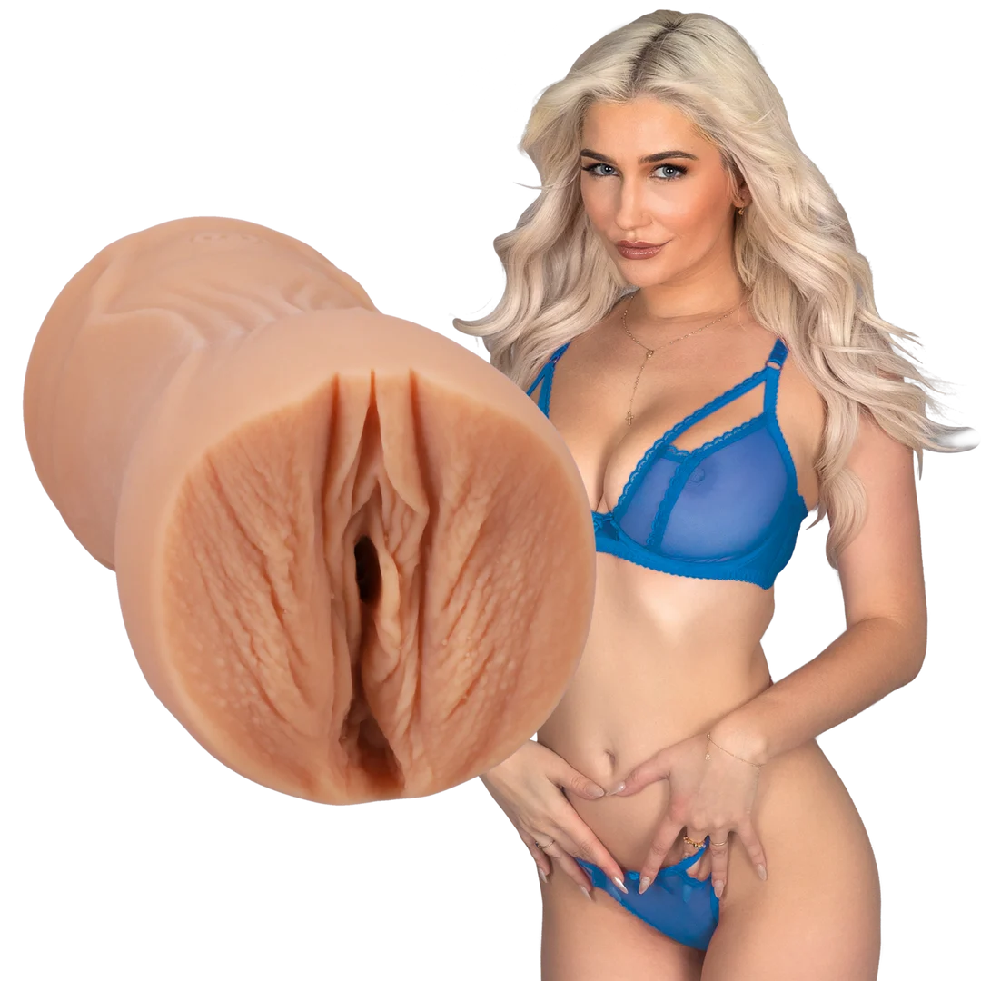 Masturbatore vaginale con interno strutturato – Vaniglia - immagine 5