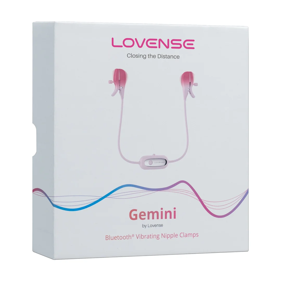 6972677430098-2 Pinze per capezzoli con vibrazioni intense | Gemini - immagine 1