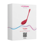 Ovetto vibrante – controllato tramite app con intense spinte – rosso Lovense