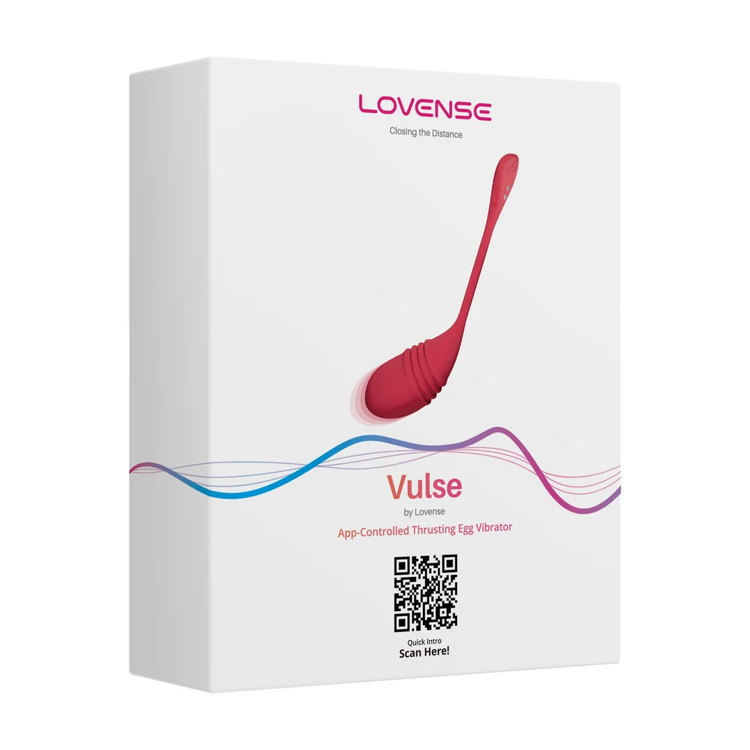 Ovetto vibrante – controllato tramite app con intense spinte – rosso Lovense - immagine 1
