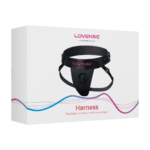 Harness con fascia regolabile, nero e rosa
