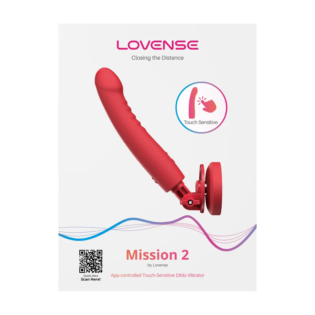 Vibratore – Touch Sense con ventosa, senza mani – Lovense rosso Lovense - immagine 1