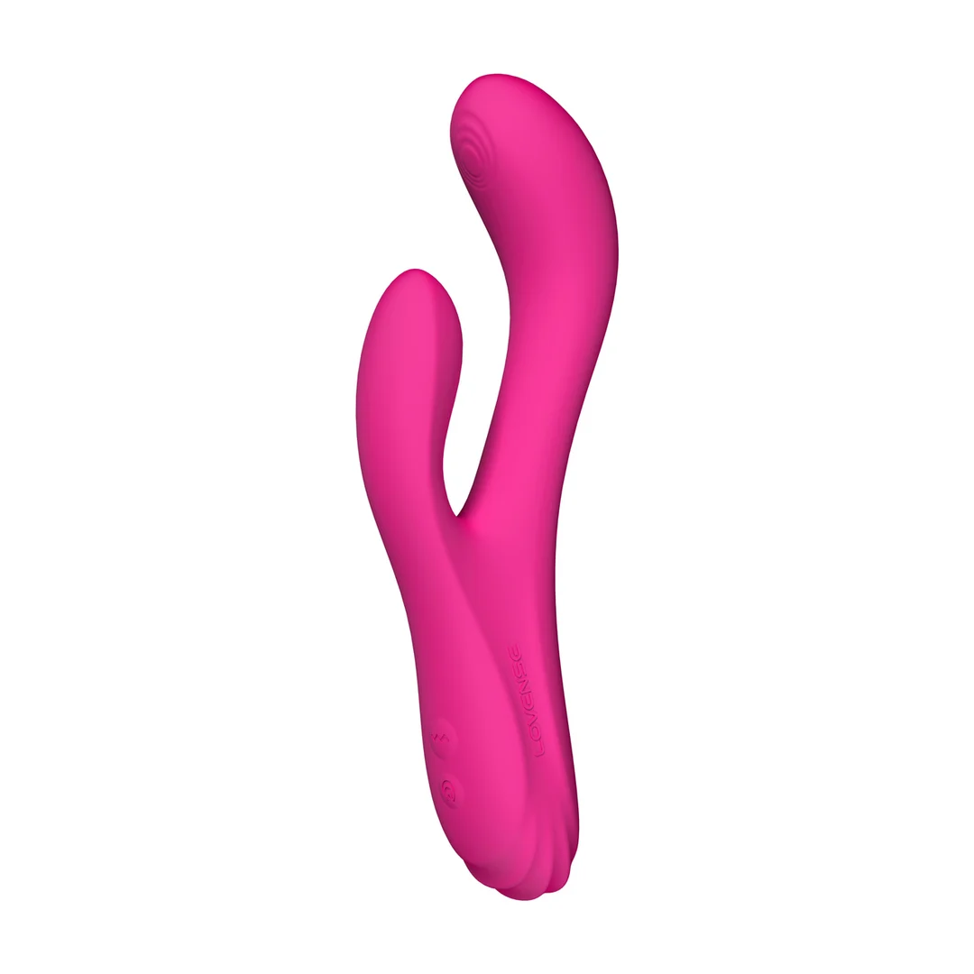Vibratore rabbit Lovense, rosa, oscillante e riscaldante con telecomando - immagine 6