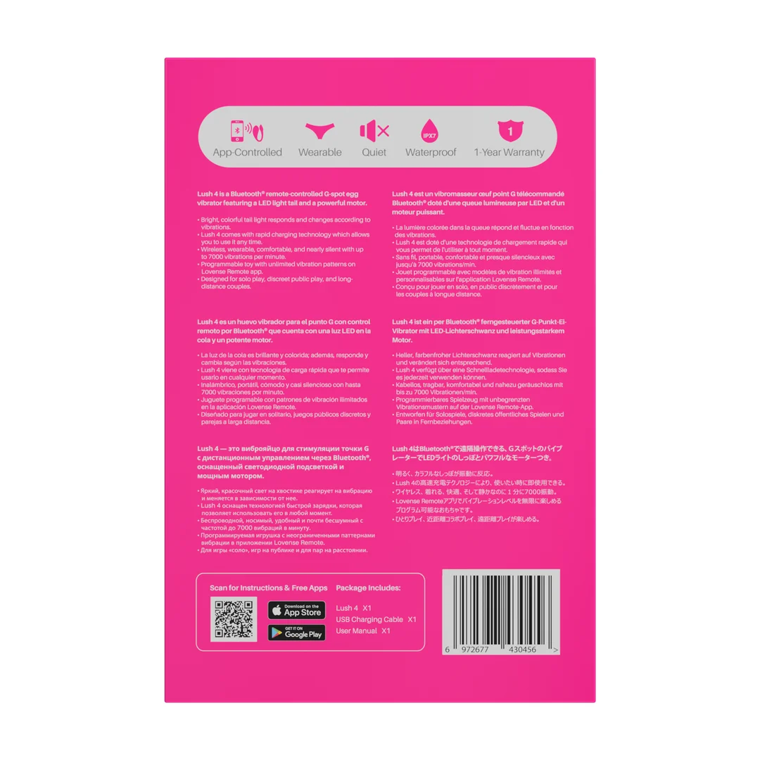 Ovetto vibrante – stimolazione del punto G controllata tramite app – Lovense rosa Lovense - immagine 2