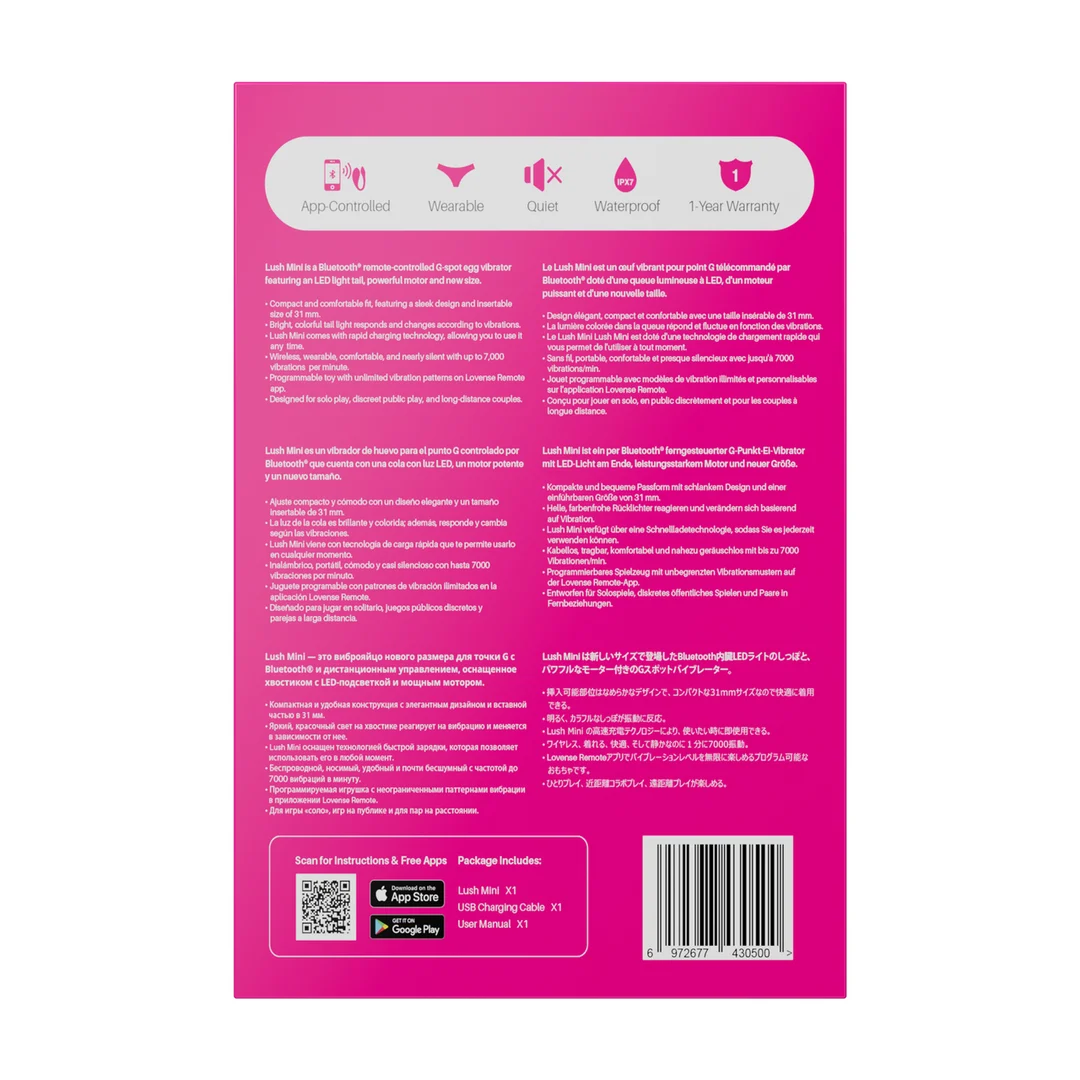 Vibratore per il punto G controllato tramite app e indossabile Lovense rosa Lovense - immagine 3