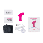 Vibratore bullet controllato tramite app, con ampia superficie di contatto curva, rosa Lovense - immagine 4