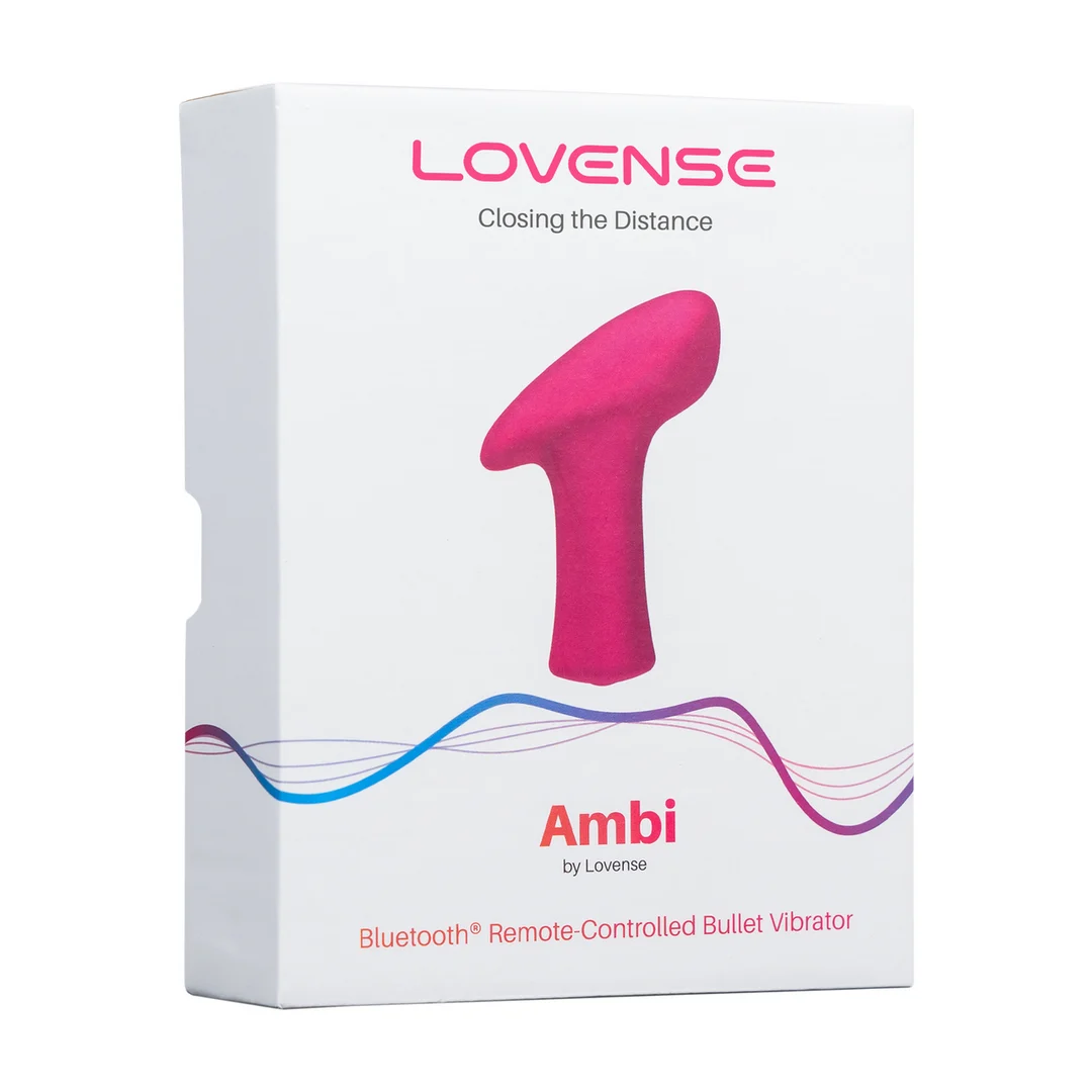 Vibratore bullet controllato tramite app, con ampia superficie di contatto curva, rosa Lovense - immagine 1