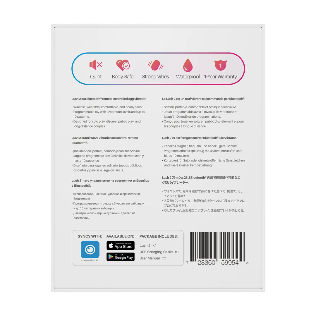 Ovetto vibrante, controllato tramite app e indossabile, Lovense rosa Lovense - immagine 2