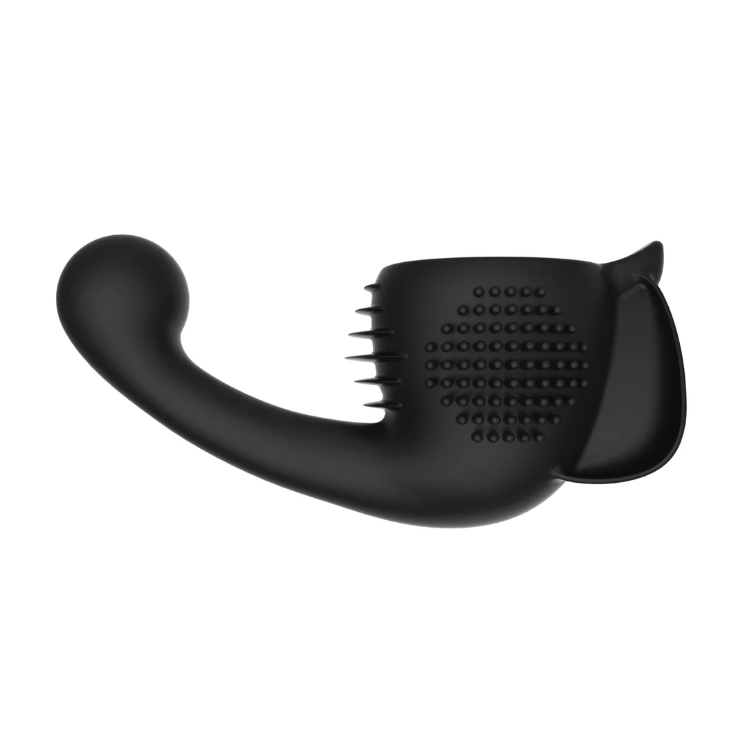 Massaggiatore wand vibrante con design curvo, nero Lovense - immagine 3