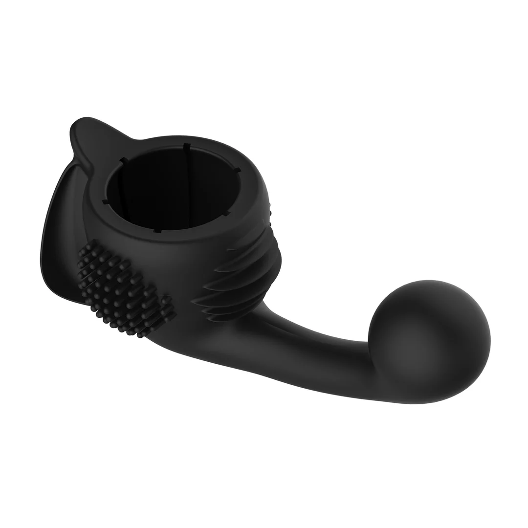 Massaggiatore wand vibrante con design curvo, nero Lovense - immagine 4