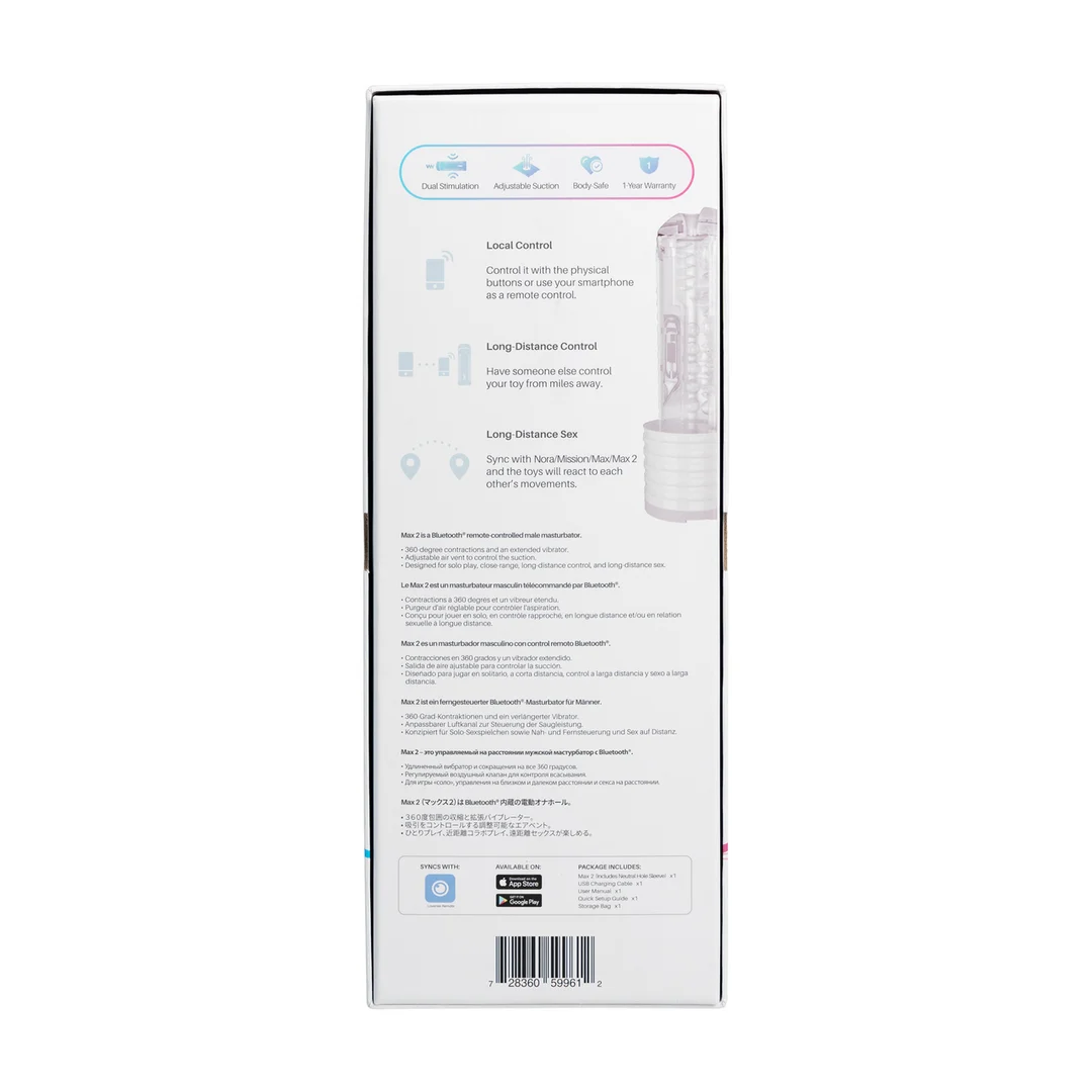 Masturbatore automatico con controllo Bluetooth – Bianco - immagine 2
