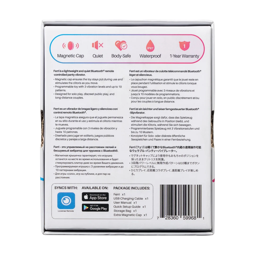 Vibratore clitorideo con controllo tramite app – Ferri Lovense - immagine 2