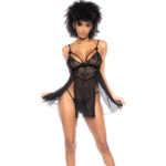 Babydoll Mapalé con pizzo floreale - immagine 12
