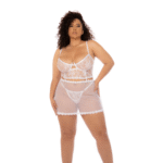 Babydoll con bustino in pizzo e perizoma per valorizzare le tue curve – LIN - immagine 6