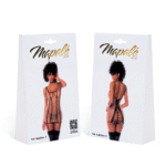 Babydoll sensuale in rete trasparente e raso per una silhouette seducente – LIN