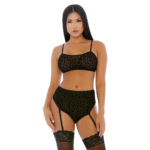 Set lingerie Lustful Leopard con top a canotta - immagine 3