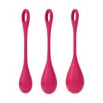 Set di palline di Kegel dalla texture morbida – Yoni Power 1 - Set di palline di Kegel - Rosso - immagine 5