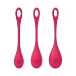 Set di palline di Kegel dalla texture morbida – Yoni Power 1 - Set di palline di Kegel - Rosso - immagine 2