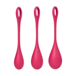 Set di palline di Kegel dalla texture morbida – Yoni Power 1 - Set di palline di Kegel - Rosso - immagine 4