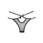 Calze trasparenti con fasce decorative per un look malizioso – Naughty Vanilla - immagine 2