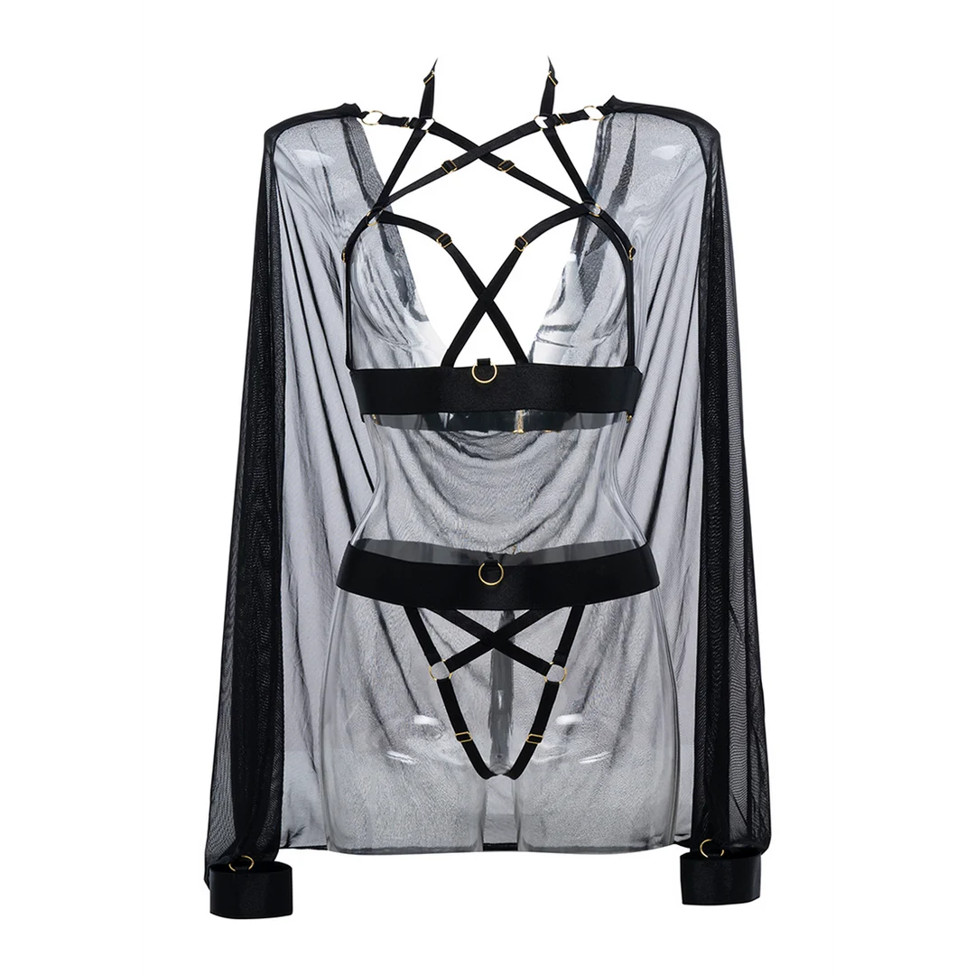 Set harness Sweet Little Lies con mantellina removibile - immagine 4