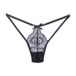 Perizoma in pizzo nero Allure - immagine 2