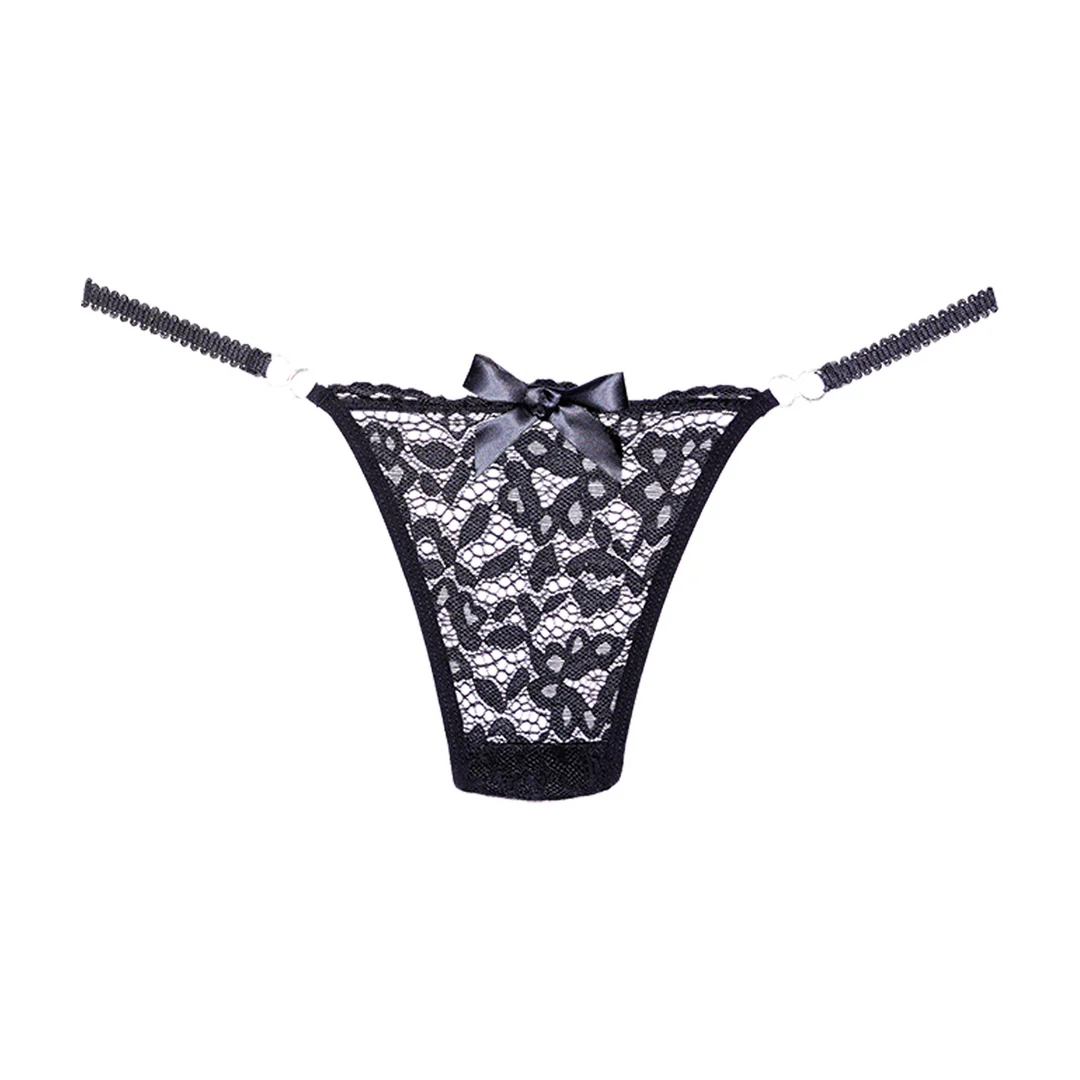 Perizoma Allure in pizzo nero - immagine 2