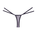 Perizoma Allure in pizzo e mesh, nero - immagine 3