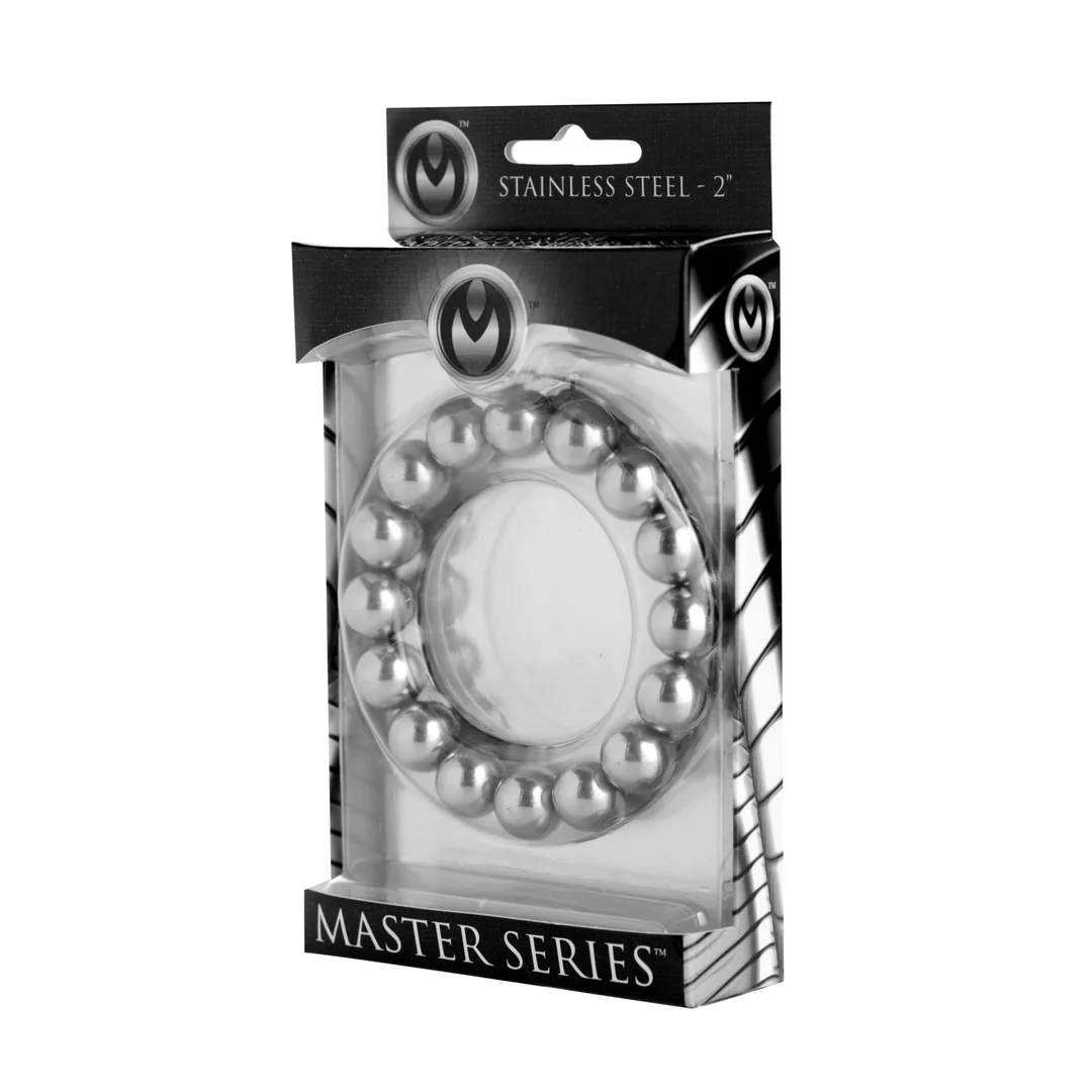 Anello fallico non vibrante con perline, M/L - immagine 1