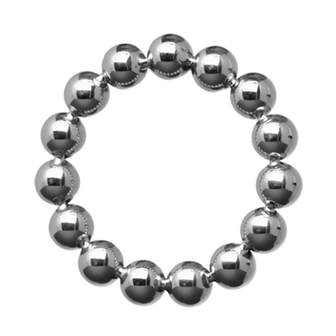 Anello fallico non vibrante con perline, M/L - immagine 2