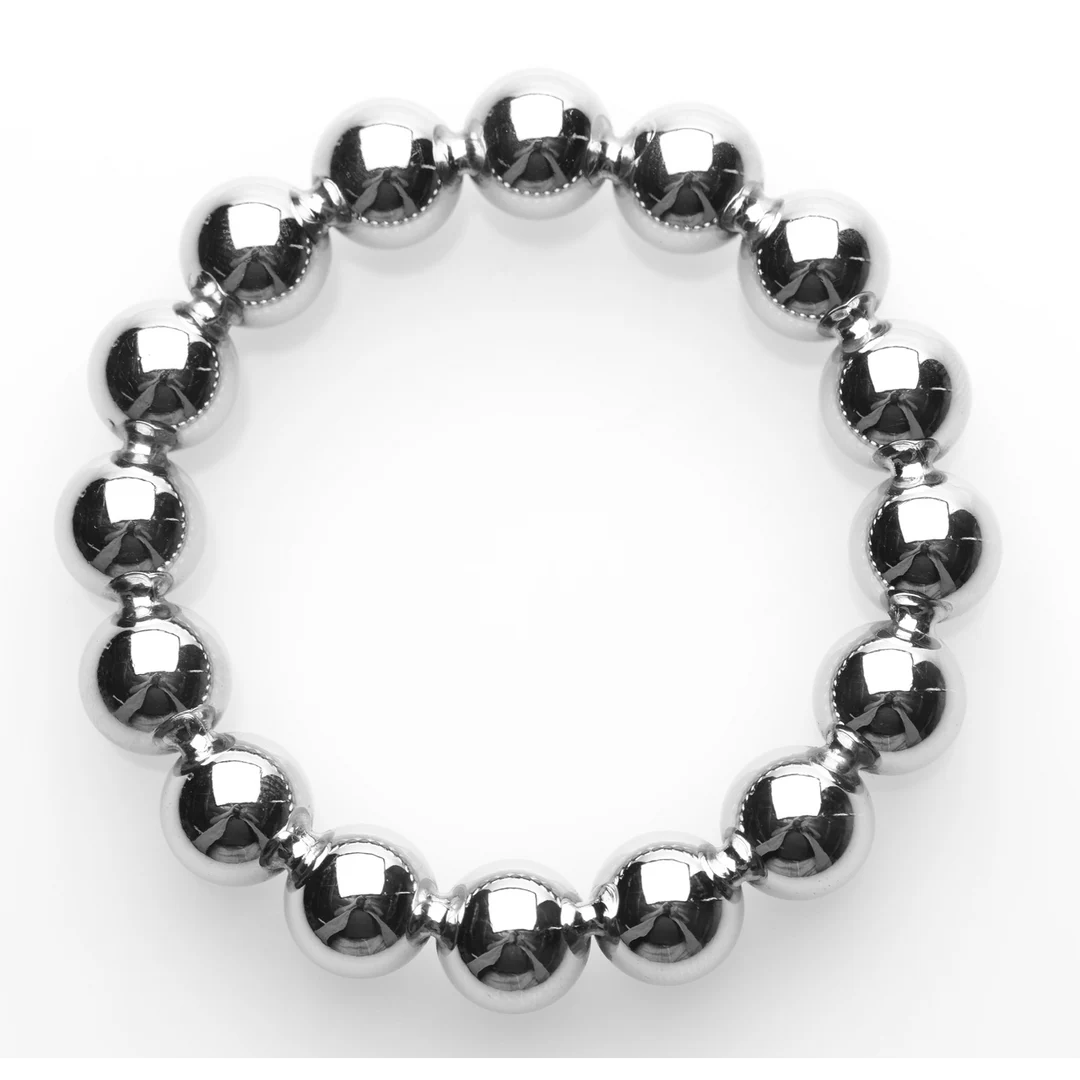 Anello fallico non vibrante con perline, M/L - immagine 3