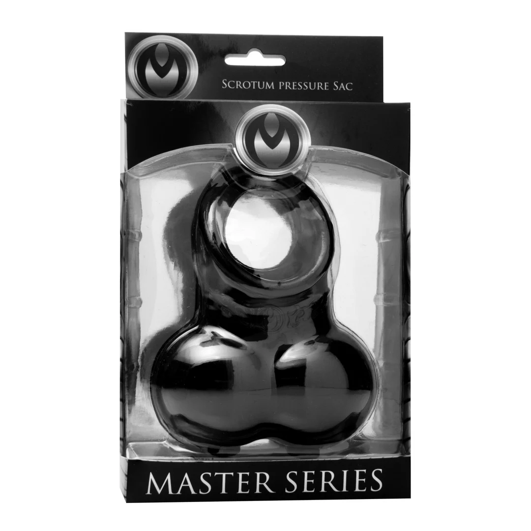 AD518-2 Anello per pene XR Brands Squeeze My Sac con sacchetto per i testicoli - immagine 1