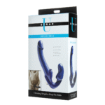 Vibratore senza fasce, strap on vibrante con punta per il punto G, XR Brands
