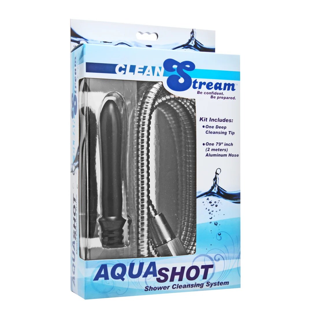 AE173-2 Doccia anale, doccia per lavaggi con bocchetta liscia di medie dimensioni e tubo da 79 pollici – Aqua Shot - immagine 1