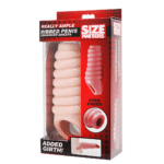 Guaina per il pene XR Brands Echt Ruim Geribbelde Penisvergroting